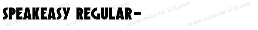 speakeasy regular字体转换